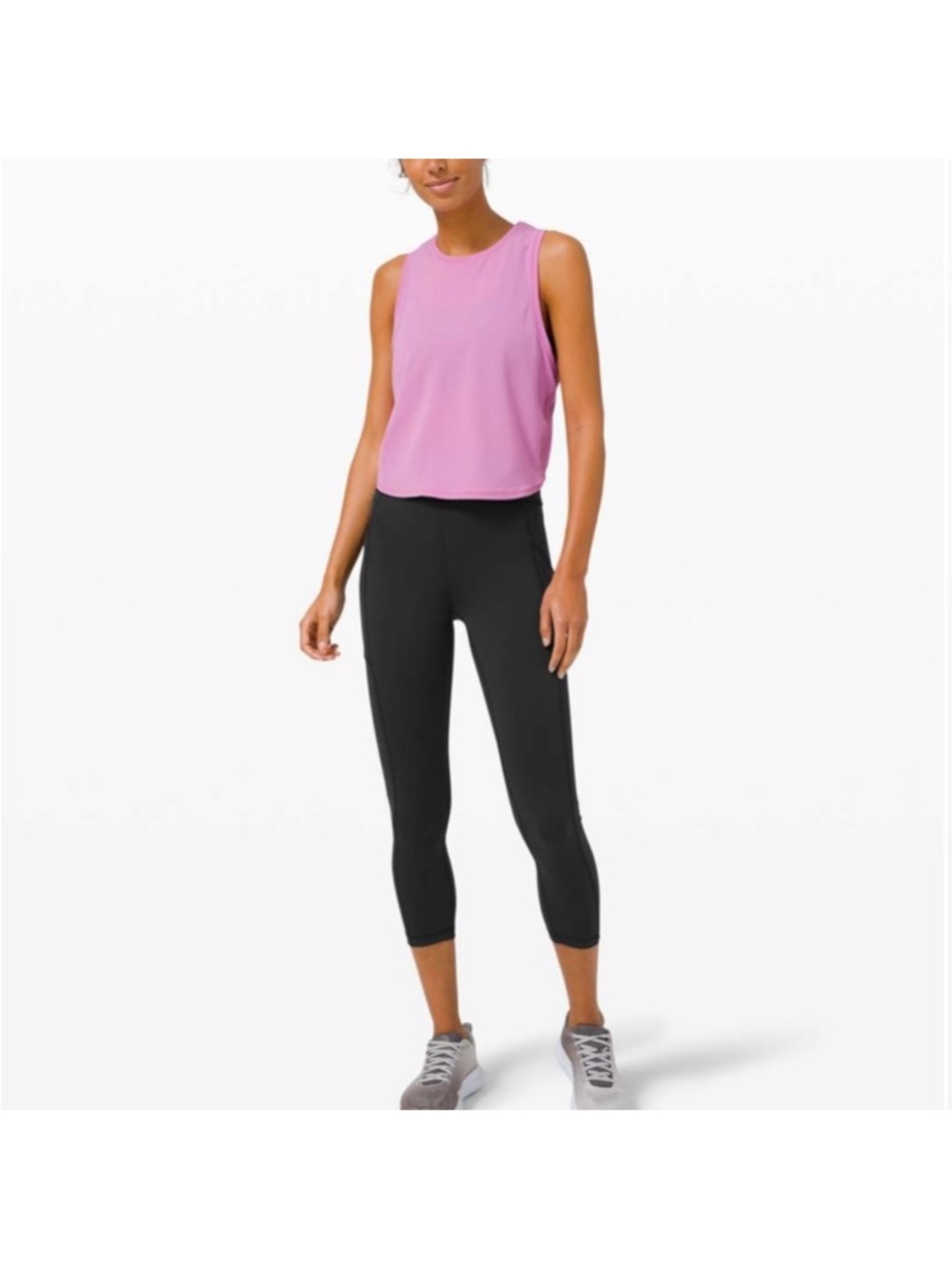 Lululemon Invigorate High-Rise Crop 23" Black - Picture 3 of 6